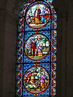 Selles sur Cher, Eglise Notre-Dame-la-Blanche, Vitrail, Ste Solange (2)